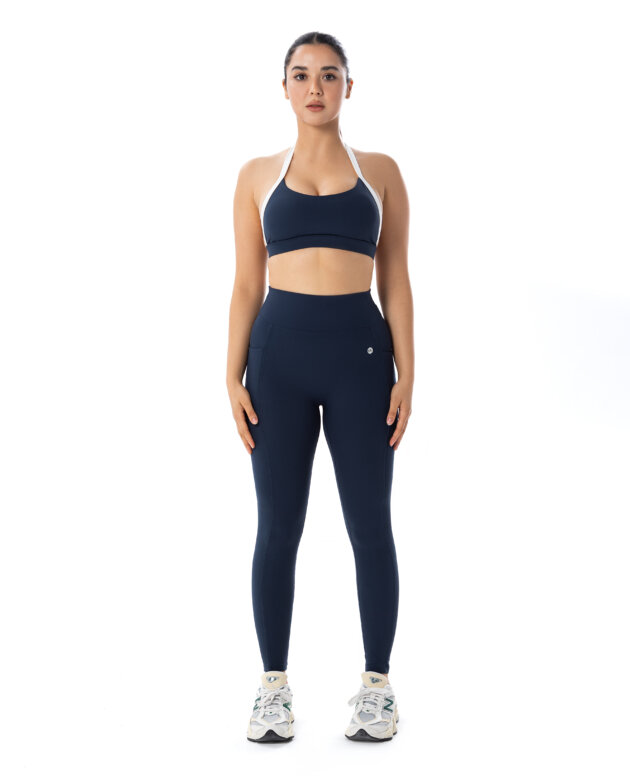 That Girl – Set - Dark Blue - Leggings & Short Sleeve